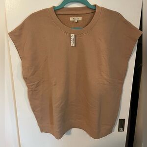 Madewell (Re)sourced Cotton Short Sleeve Sweatshirt. NWT